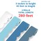 Carson Dellosa Winter Bulletin Board Borders - 260ft Ocean Waves White, Blue Calming Classroom Décor, Teacher Supply, School, Office Cork or Whiteboard, Wall, Locker, Party Decoration 4 Pack